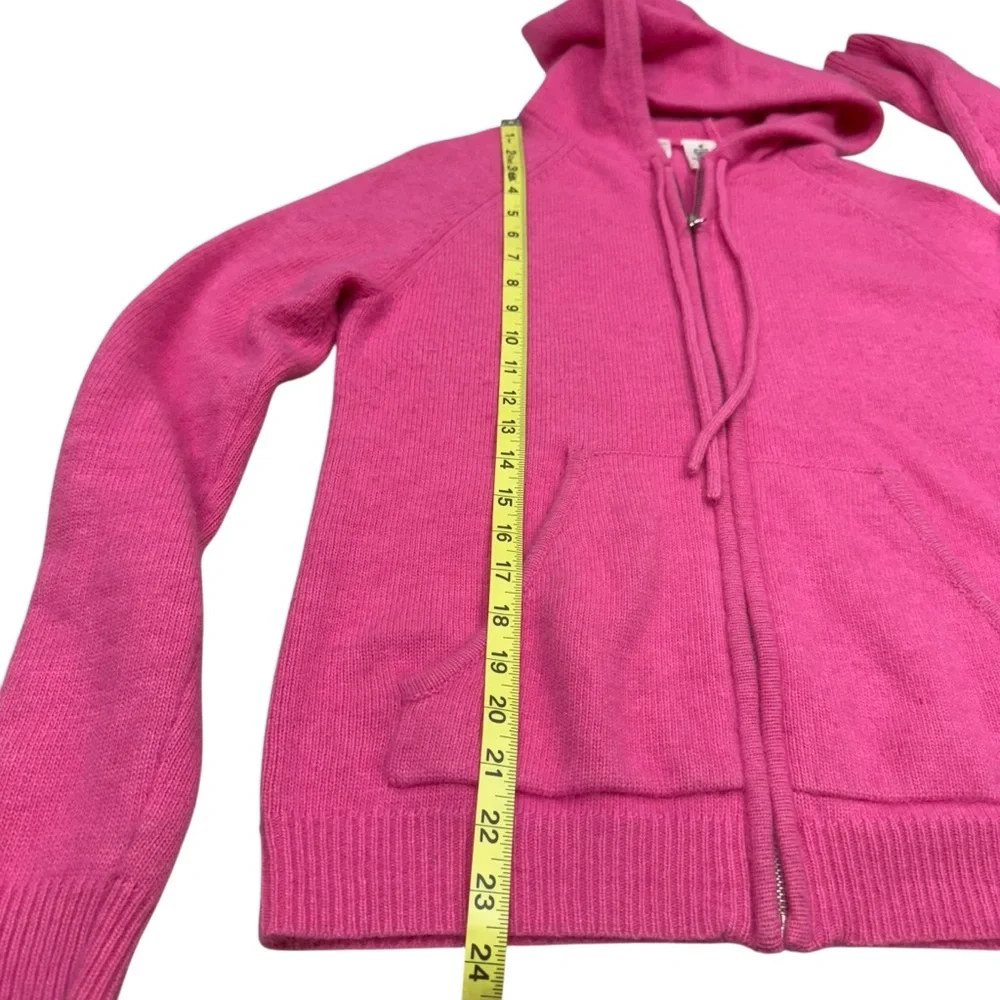 Isaac Mizrahi For Target Angora Wool Hoodie Women’s M Pink Full Zip Up Cardigan - Picture 10 of 10